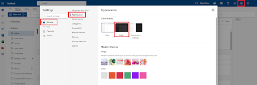 Go to General and select Appearance, then select Light
