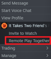 Remote play together
