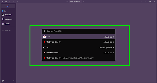 Arc for Windows Gmail