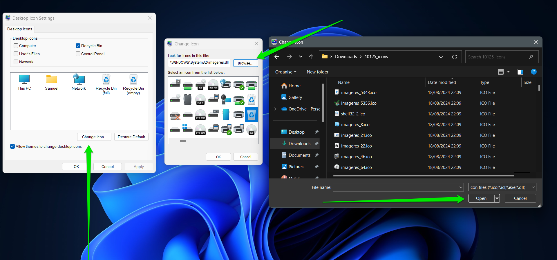 Select Desktop Icon