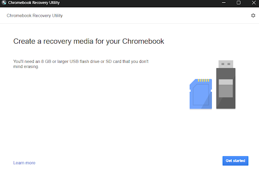 Create a recovery media for your Chromebook
