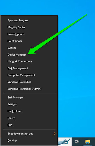 Click on Device Manager