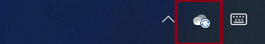 Taskbar cloud icon