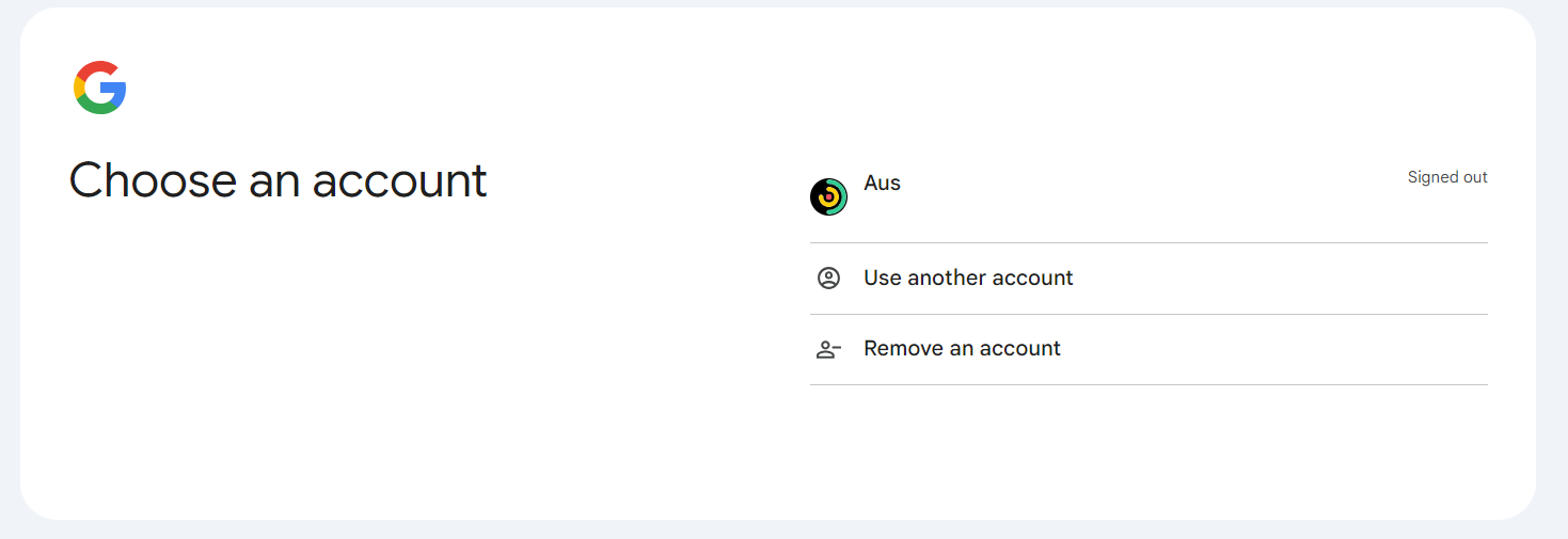 Log into your account