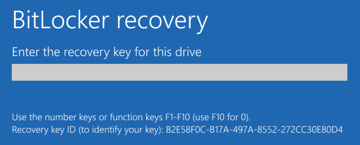 2nd BitLocker prompt - from Microsoft
