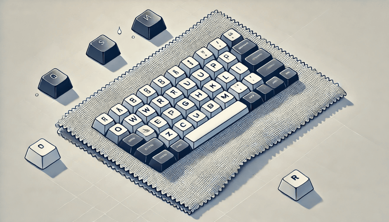 Leave the keycaps to dry