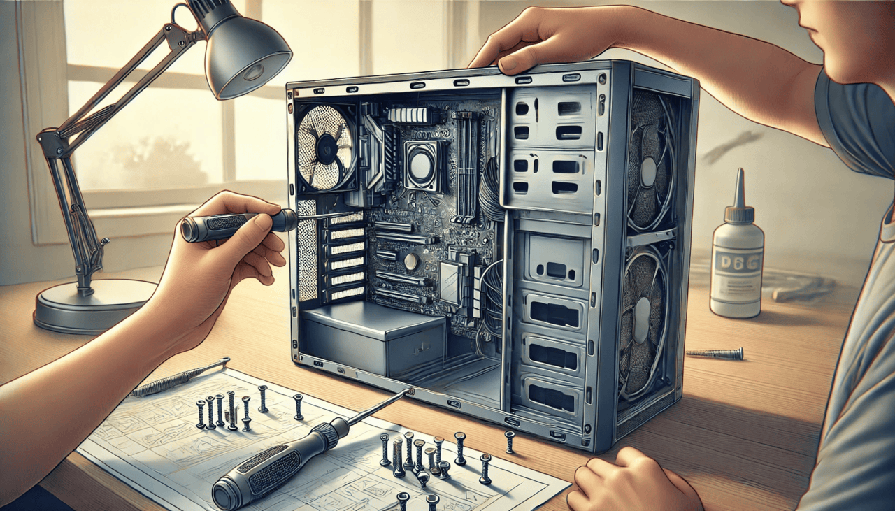 Examine the PC case