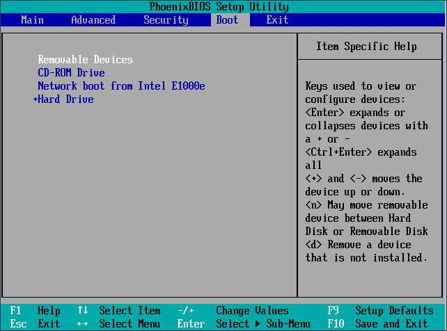 Enter your BIOS settings