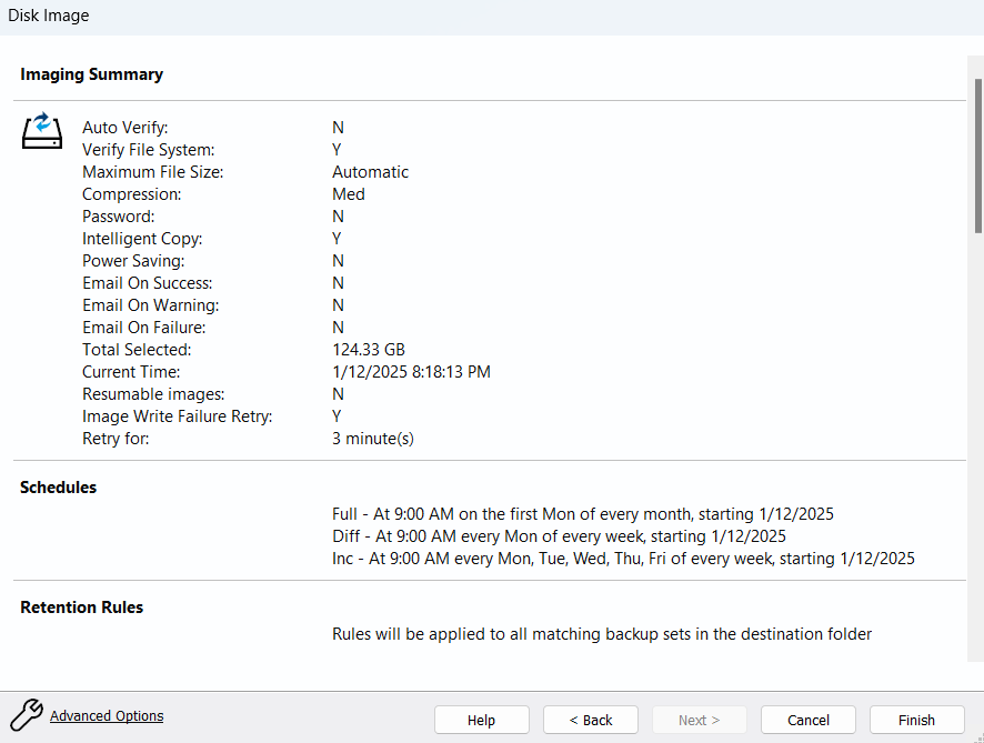 Go through the summary to see if everything is as you want it