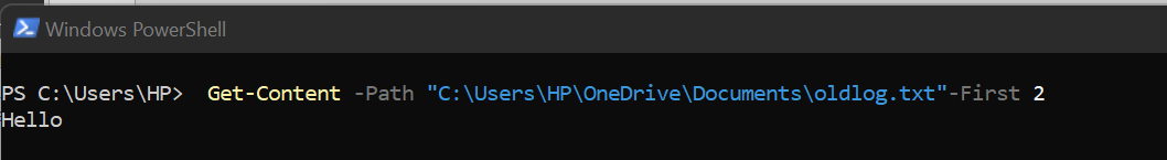 You can limit the results by using the arguments First or Last