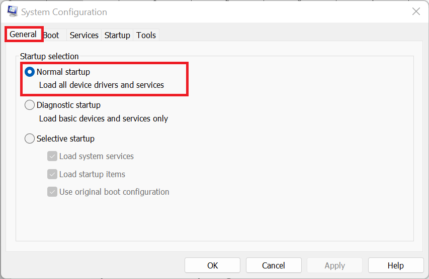 Then click OK and restart your computer