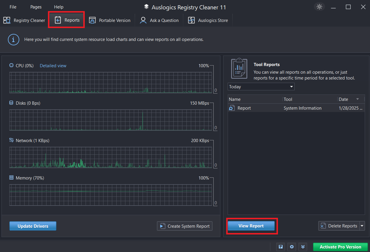 These reports offer a comprehensive overview of the issues detected, including invalid entries, broken links, and other registry errors