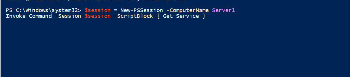 New-PSSession creates a remote connection to another computer that stays open, allowing multiple commands to be run without reconnecting each time