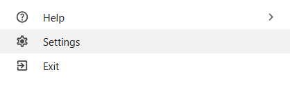 Select Settings