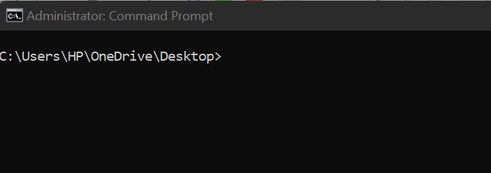 The command will immediately wipe the screen, leaving you with a clean slate