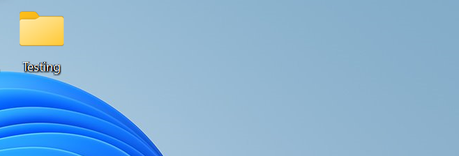 You should immediately see the folder appear in the specified location