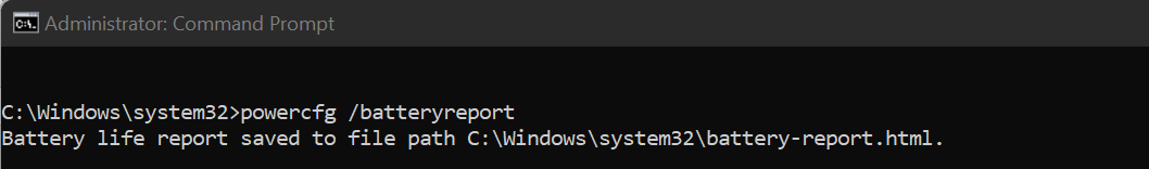 Powercfg lets you manage the power settings in your system and diagnose any power problems