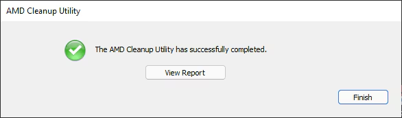 You can click View Report to see the drivers and software it removed