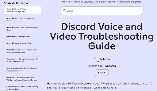 Locate the Voice & Video section