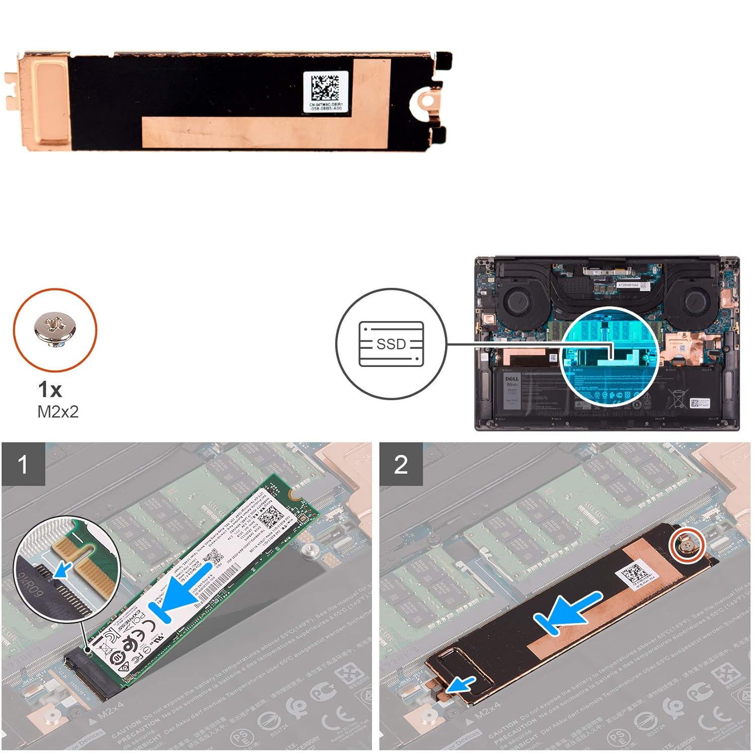You can align clip-on heatsinks on your SSD and fasten to your motherboard