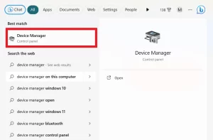 Open device manager