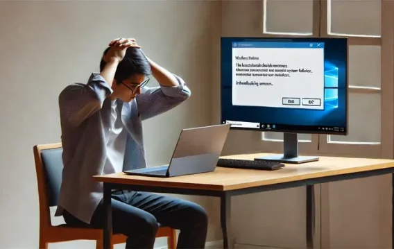 Como corrigir o código de erro 0xE0000100?