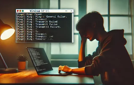 Como corrigir o erro “PING: falha na transmissão. Falha geral”
