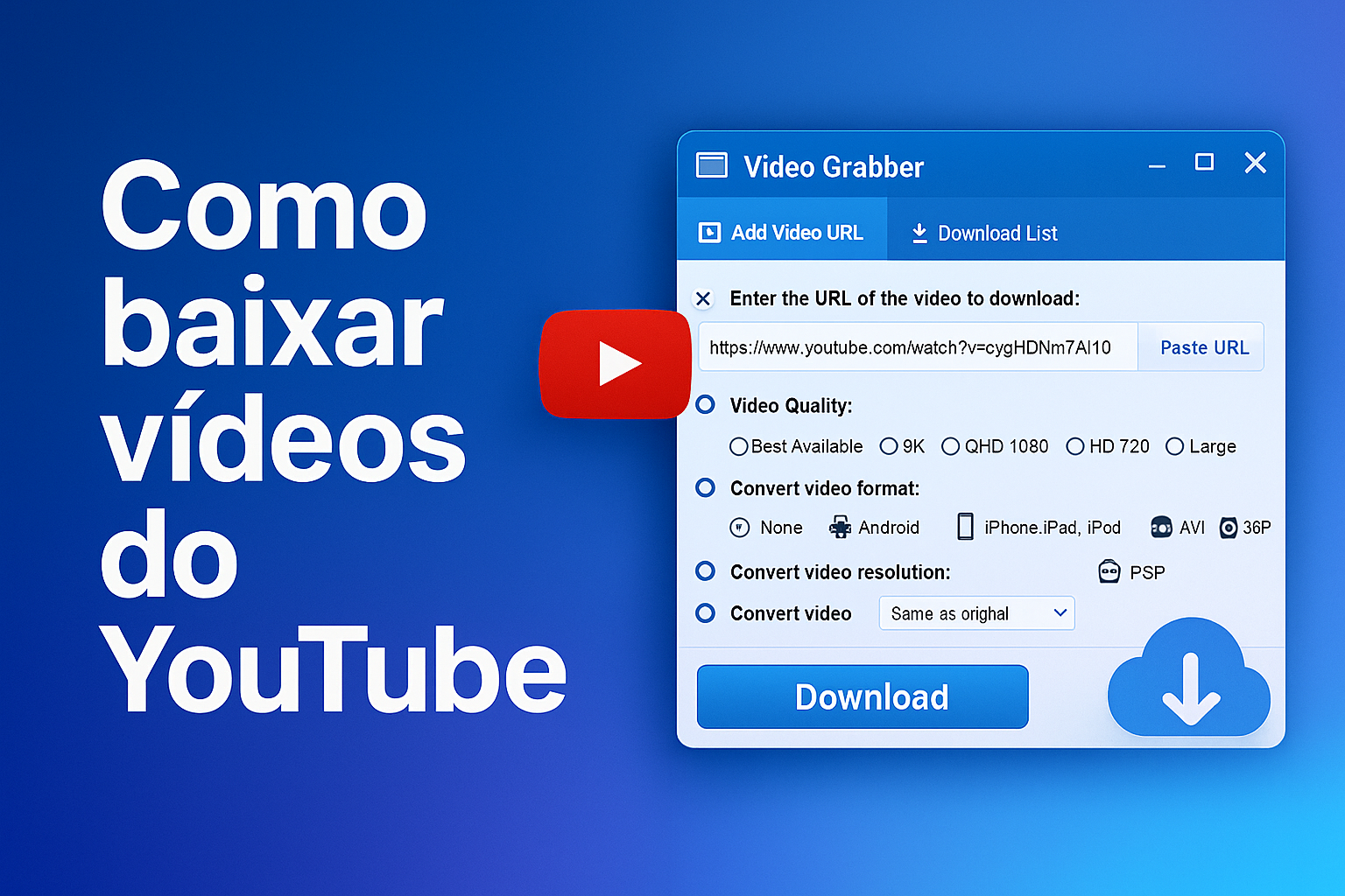 Como posso baixar vídeos do YouTube e outras plataformas em 2026 (de forma segura e prática)