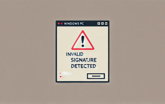 [CORRIGIDO] Como Resolver o Erro “Invalid Signature Detected” em um PC com Windows?